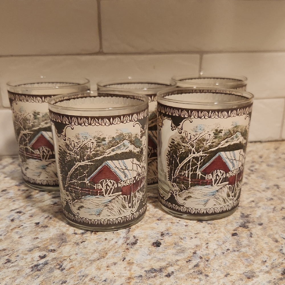 Vintage Johnson Brothers " The Friendly Village" Glasses